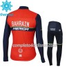 Completo Maglia Ciclismo + Calzamaglia 2017 Bahrain-Merida Bambino N001 Winter Invernale